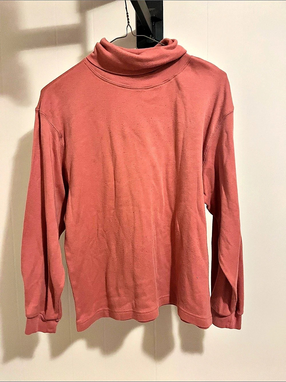 Stefano International Turtleneck Long Sleeve Top in Pink XL